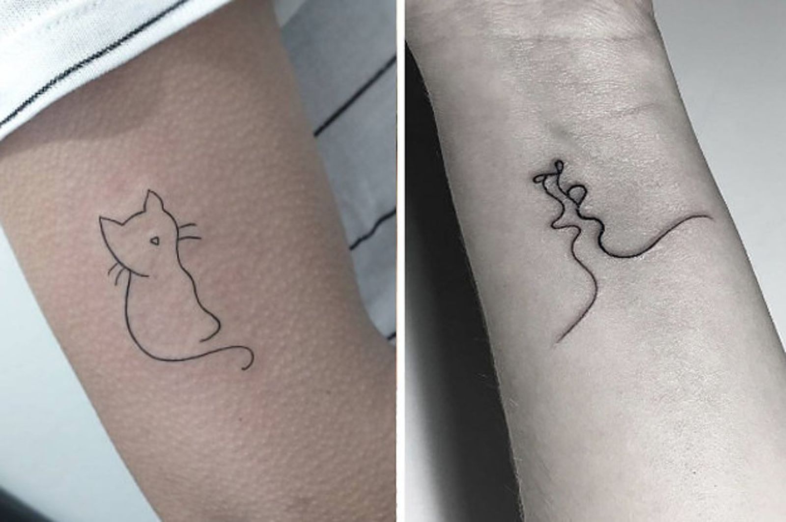 19 tatuajes sencillos de una linea